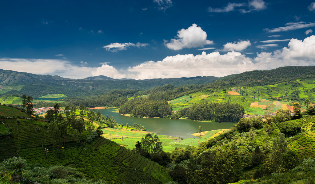 Ooty Tour Package beautiful green hills and lake scenic landscape in Ooty