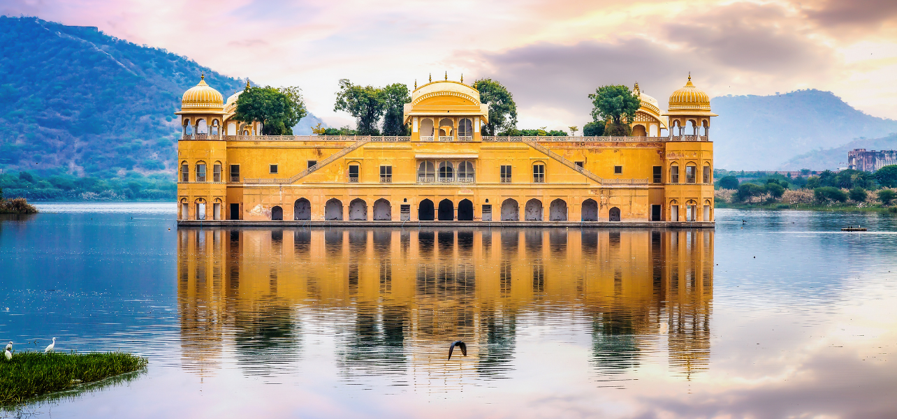 Golden Triangle With Historical Monument Jal Mahal beautiful lake palace in Jaipur