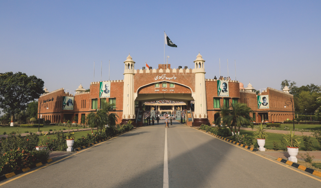 Wagah Border entrance gate Bab e Azadi for dharamshala dalhousie tour with amritsar