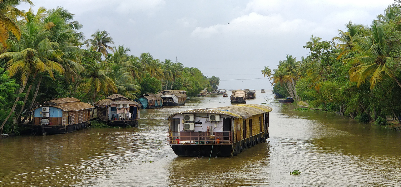 Kerala backwaters houseboats scenic view